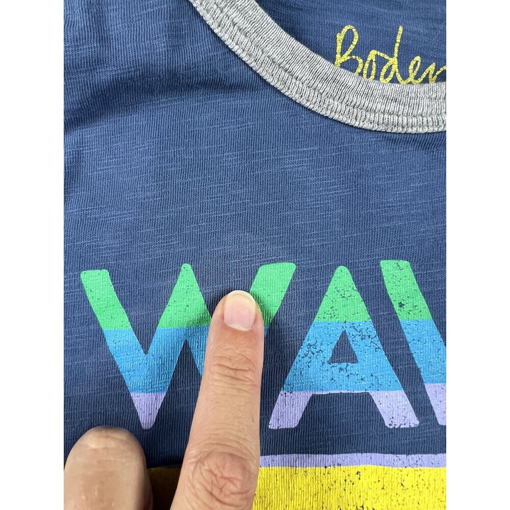 Mini Boden Waves Ringer Graphic Tee 7-8 - Picture 4 of 8